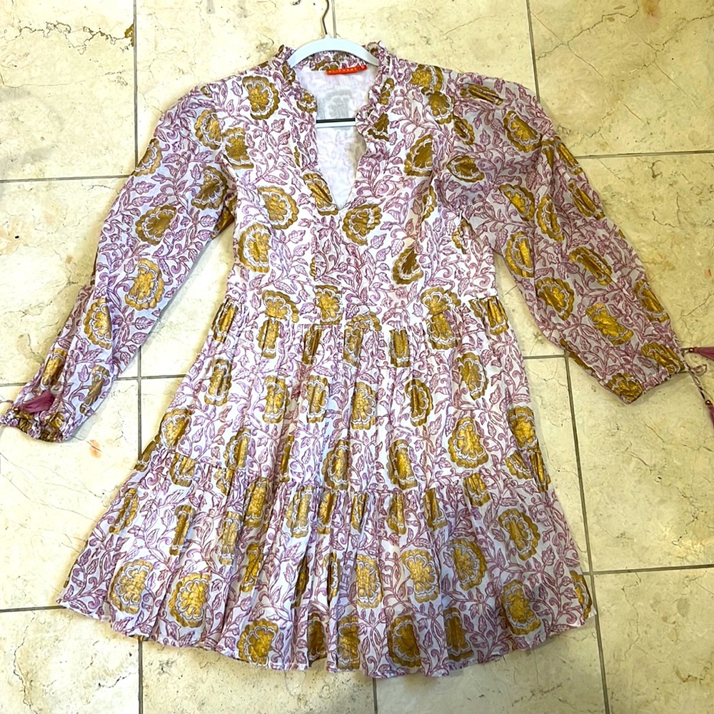 Oliphant Purple and Gold Sundress!